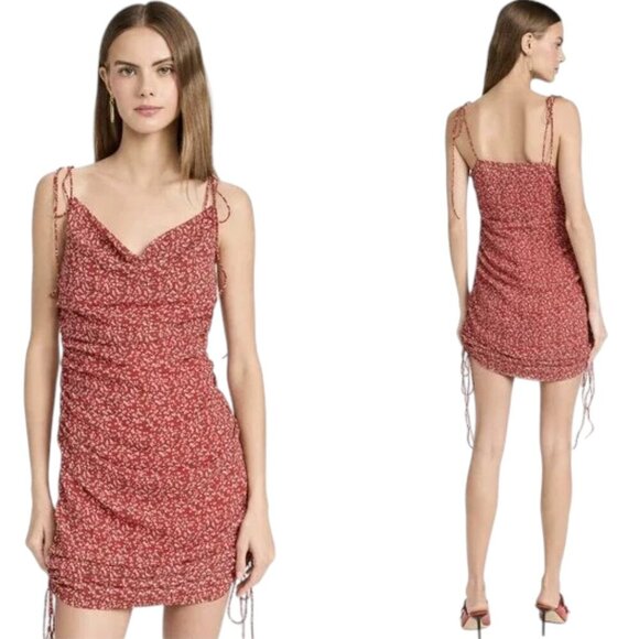 Endless Rose | NWT Floral Double Spaghetti Tie Mini Dress - Picture 1 of 6